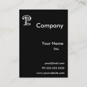 Cartes de visite du monogramme P