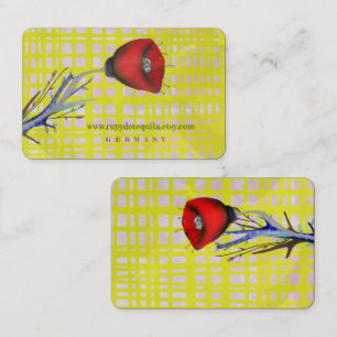 Cartes de visite du pavot