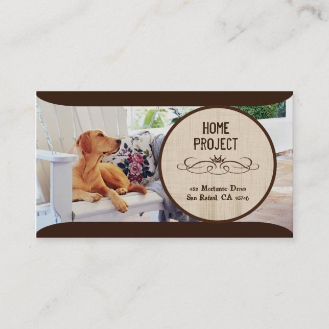 Cartes de visite du projet Evey's Home (Devant)