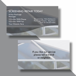 Cartes de visite du rétablissement du patient