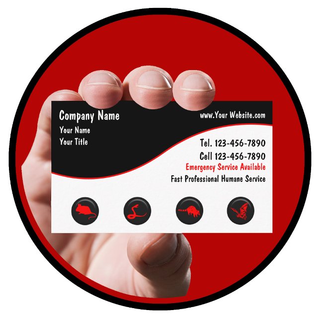 Cartes de visite du retrait de la faune (Créateur téléchargé)