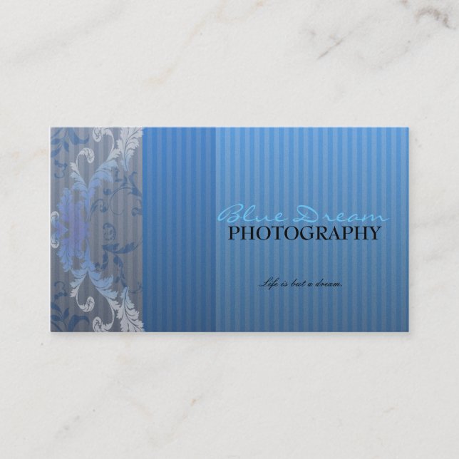 Cartes de visite du rêve bleu (Devant)