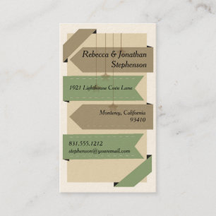 Cartes de visite du ruban de la Terre