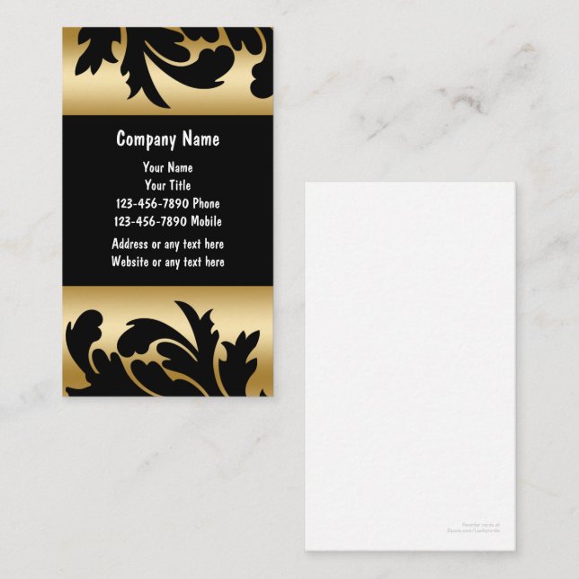 Cartes de visite du salon de ongle (Devant / Derrière)