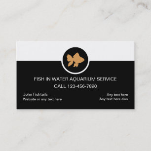 Cartes de visite du service Aquarium