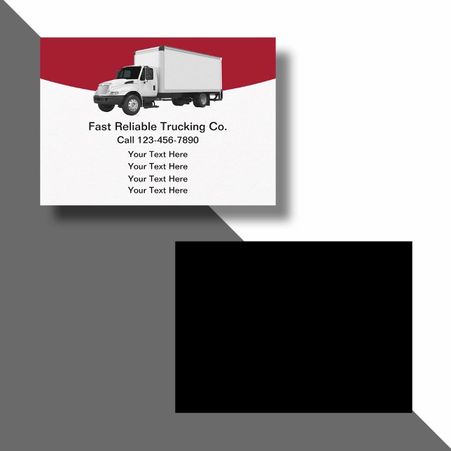 Cartes de visite du service de camionnage local si (Créateur téléchargé)