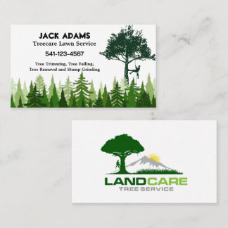 Cartes de visite du service de pelouse Treecare