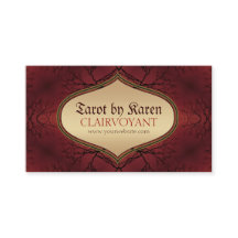 Cartes de visite du Tarot de vie de l'arbre terres