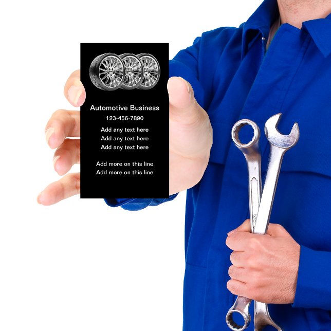 Cartes de visite du thème Pneus automobile (Créateur téléchargé)