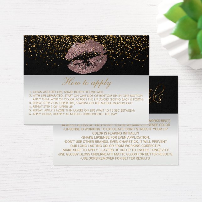 Cartes De Visite Dusty Rose Application Instructions (Bureau)