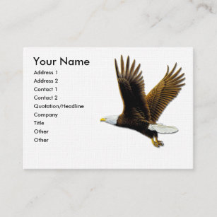 Cartes de visite, Eagle chauve américain