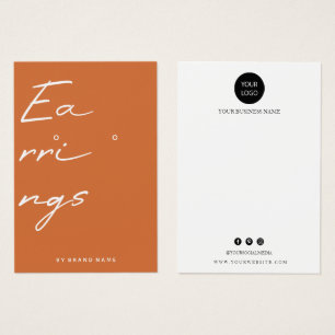Cartes De Visite Earring Display Business Card