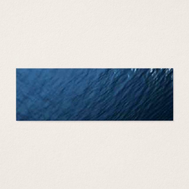 Cartes De Visite Eau Bleu Peau (Devant)
