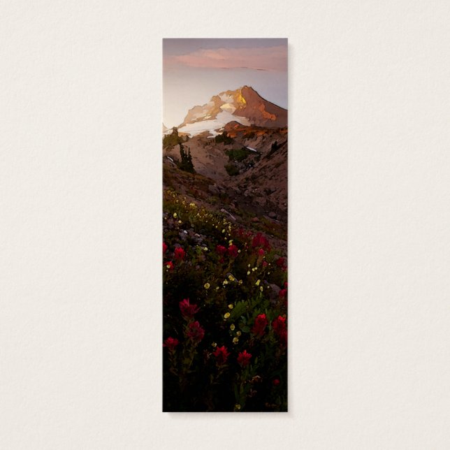 Cartes De Visite Eau Sunset de Mountain Valley (Dos)