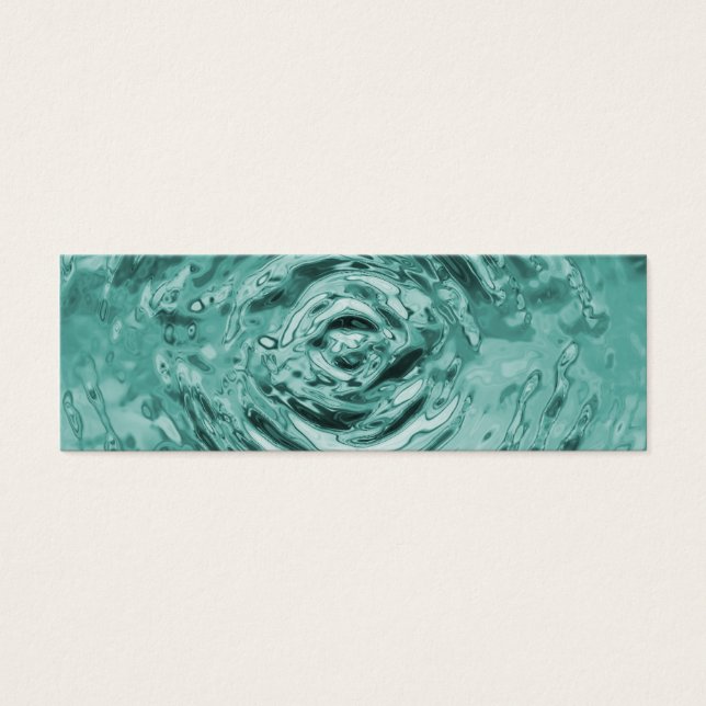 Cartes De Visite Eau Turquoise (Devant)
