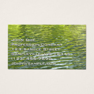 Cartes De Visite Eaux d'Oak Creek Nature jaune et verte Photo