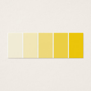 Cartes De Visite Échantillons de peinture jaune soleil