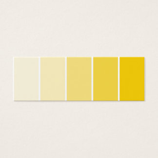 Cartes De Visite Échantillons de peinture jaune soleil