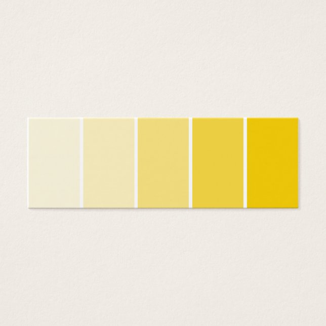 Cartes De Visite Échantillons de peinture jaune soleil (Devant)