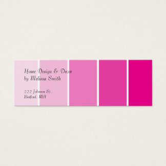 Cartes De Visite Échantillons de peinture rose vif