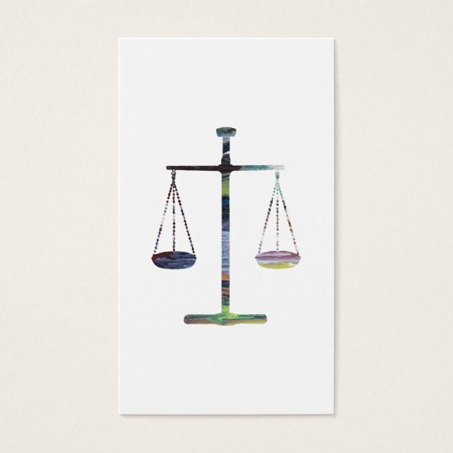 Cartes De Visite Échelles de justice (Devant)