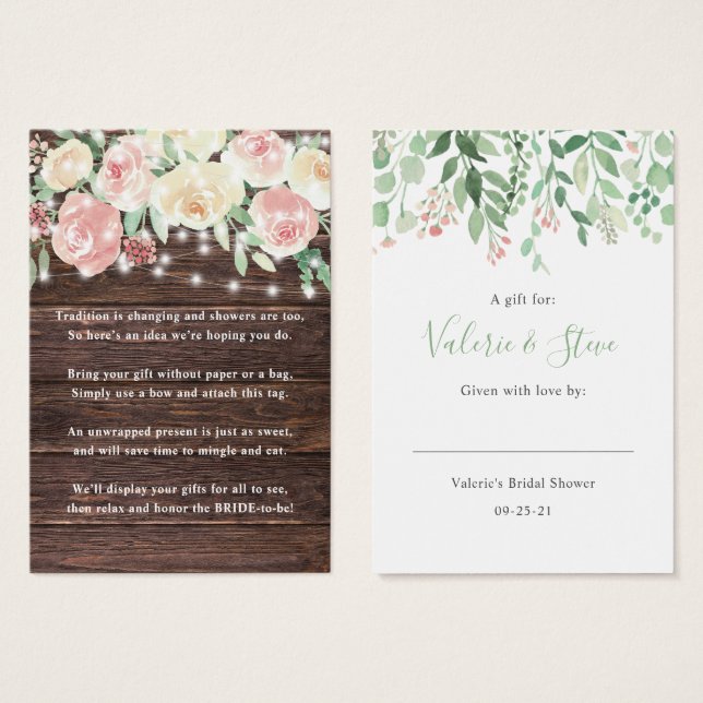 Cartes De Visite Éclairage rustique Pas d'enrobage Douche étiquette (Devant & derrière)