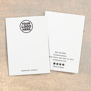 Cartes De Visite Écouter Ajouter le support d'affichage du logo