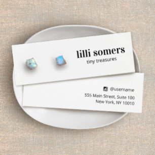 Cartes De Visite Écouter Écouter Bijoux Plain Display Card