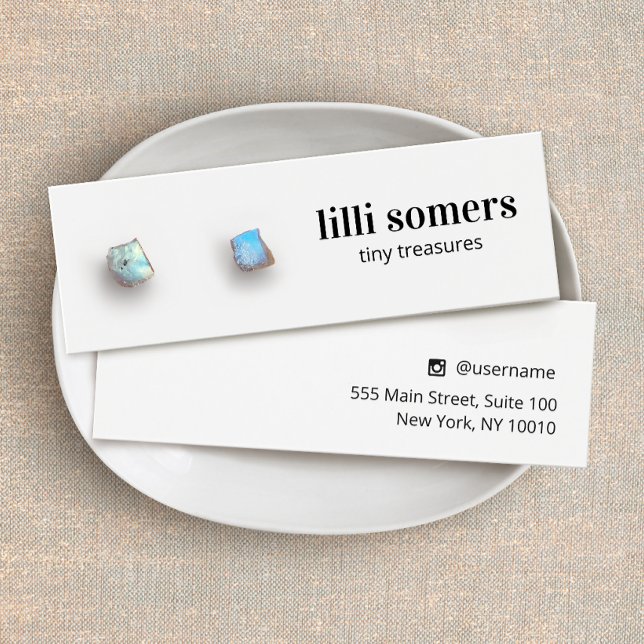 Cartes De Visite Écouter Écouter Bijoux Plain Display Card (Créateur téléchargé)