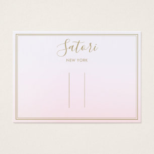 Cartes De Visite Écran Accessoire pour Clip Pink Ombre Script