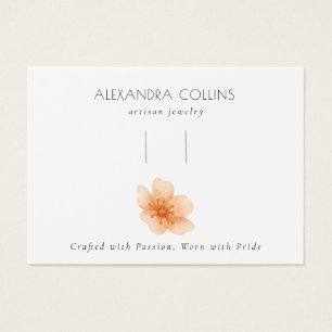 Cartes De Visite Écran Barrette Orange Sakura Blossom