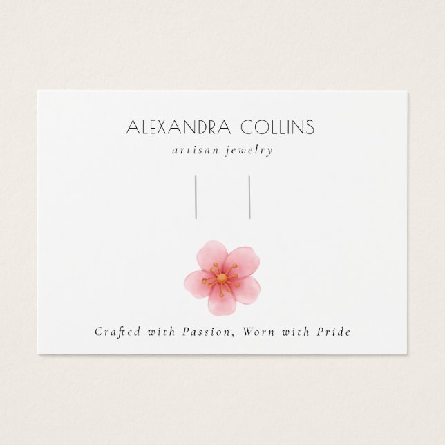 Cartes De Visite Écran Barrette rose Sakura Blossom (Devant)