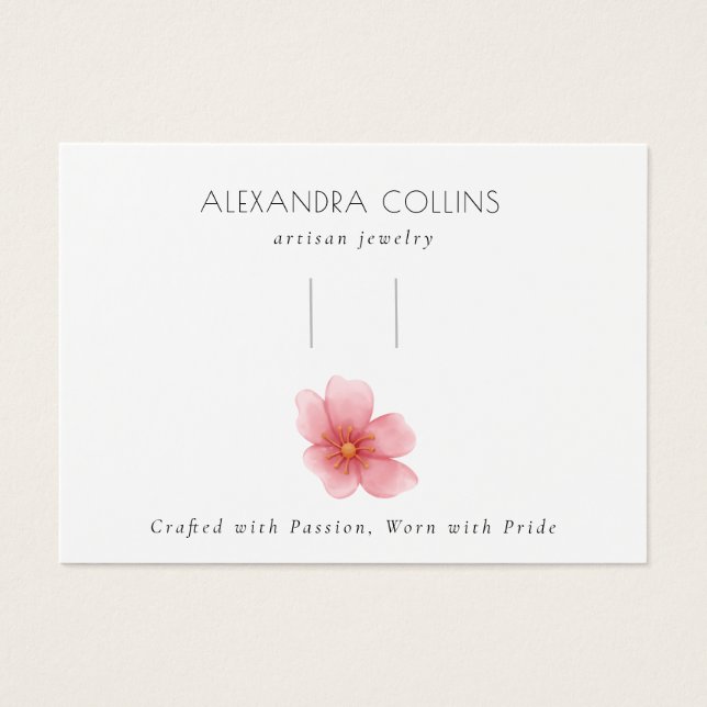 Cartes De Visite Écran Barrette rose Sakura Blossom (Devant)