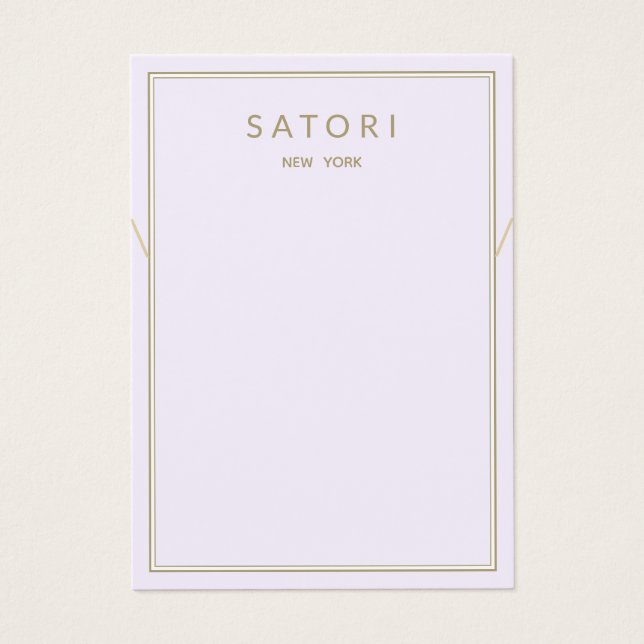 Cartes De Visite Écran bracelet à bordure violet clair (Devant)