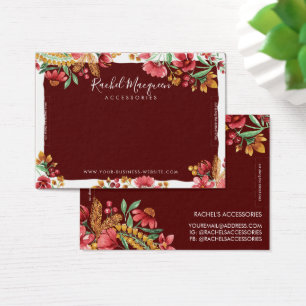 Cartes De Visite Écran Bracelet rose rouge rose d'été