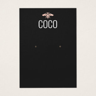 Cartes De Visite Écran cool moderne de bijoux d'oreille d'abeille n