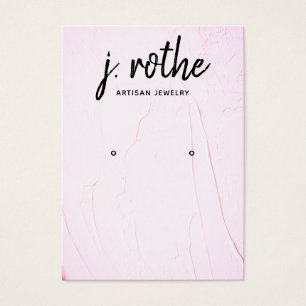 Cartes De Visite Écran de bijoux Pastel Pink