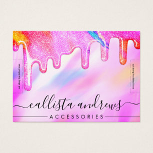Cartes De Visite Écran de bracelet Unicorn Holographic Parties scin