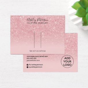 Cartes De Visite Écran de la barrette rose parties scintillant chic