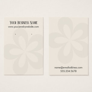 Cartes De Visite Écran de support de 1 oreille Fleur Graphique De C