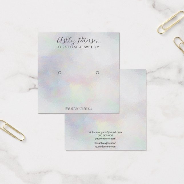 Cartes De Visite Écran d'oreille à l'ombre de perle (Bureau)