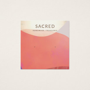 Cartes De Visite Écran d'oreille Abstrait en terre cuite