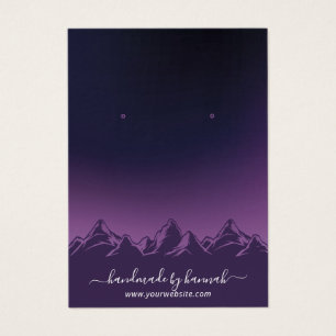 Cartes De Visite Écran d'oreille de couleur violet