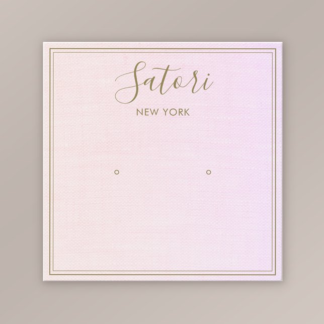 Cartes De Visite Écran D'Oreille De L'Ombre Rose Subtil (Créateur téléchargé)