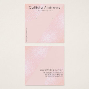 Cartes De Visite Écran d'oreille Geo Coeur de Parties scintillant r