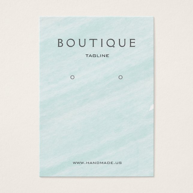 Cartes De Visite Écran du support d'oreille Aquamarine (Devant)