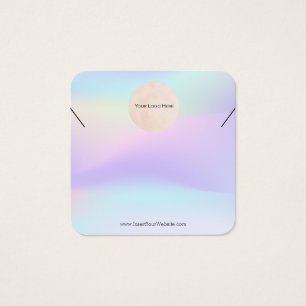 Cartes De Visite Écran Rainbow Holographic Light Necklac