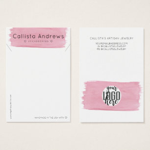Cartes De Visite Ecran rose blanc couleur d'aquarelle Bruxelles