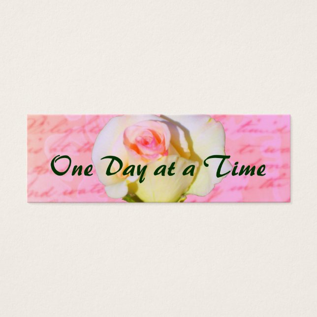 Cartes De Visite Écrit avec le Rose ODAT (Devant)