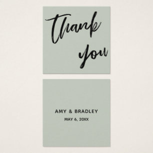 Cartes De Visite Écriture décontractée Mariage Merci Favoriser la p